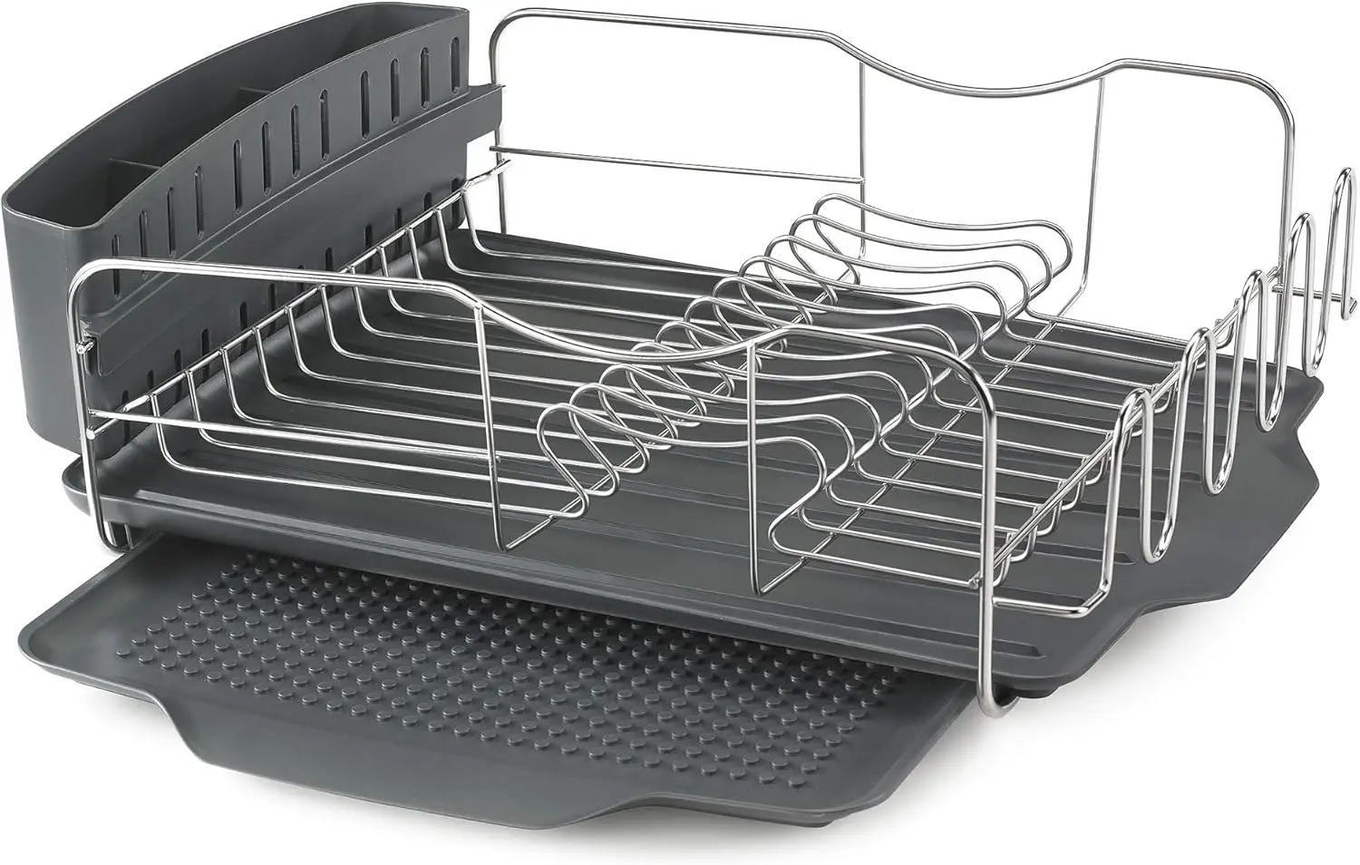 

KTH-615 Dish Rack & Tray 4 PC Combo– Advantage System includes Rack, Drain Tray, Removable Drying Tray & Cutlery Holder