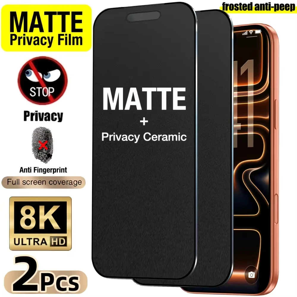 Matte Blickschutzfolie für Samsung A56 5G A16 A57 A37 A07 A17 A36 A26 A55 A54 S26 S25 S24 Ultra S23 FE Weiche Keramikfolie