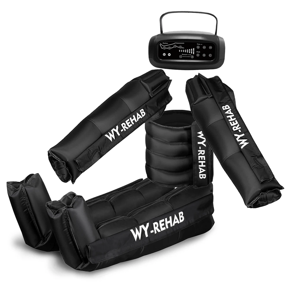 Recovery Equipment Air Compression Boots Air Pressure Massage Therapy System For Leg Arm Waist Body Relax