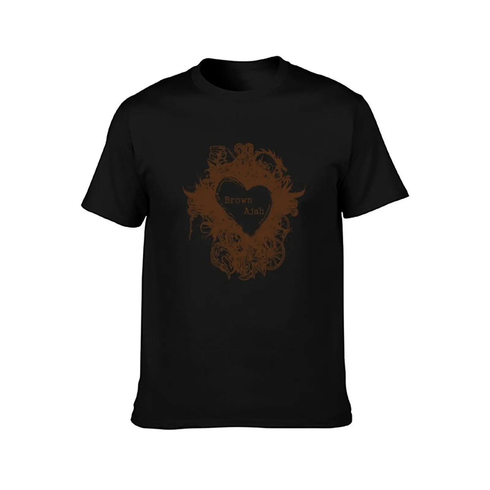 Brown Ajah (Heart Format) T-Shirt Basic Short Sleeve Cotton Blend T-Shirt