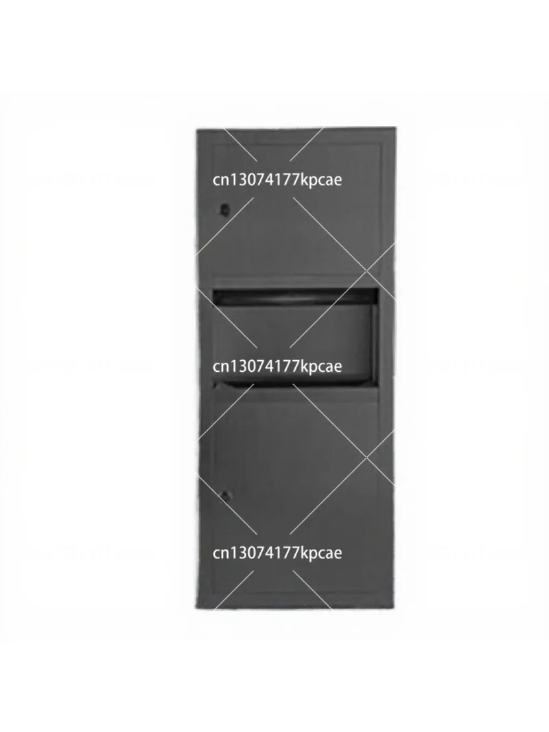 Wall-mounted Stainless Steel Three-in-One Paper Towel Dispenser with Waste Bin