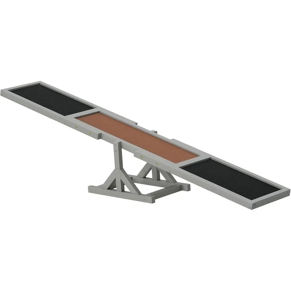 

Серая платформа-качели для дрессировки собак 71 Dog Agility, устойчивая к погодным условиям, для тренировок и игр