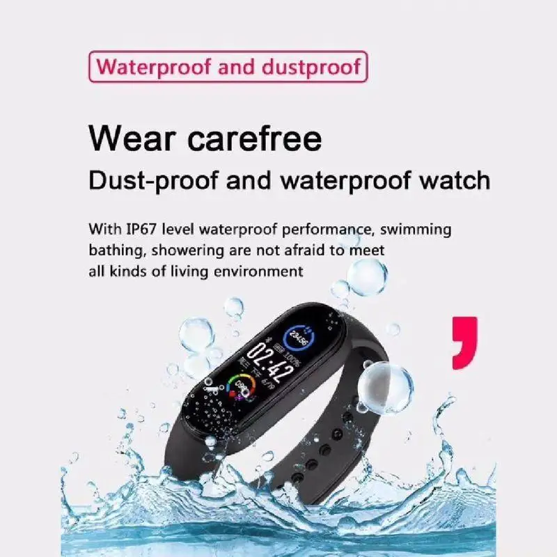 F62C Durable Skin Friendly Smartband for Smart Bracelet Blood Pressure Heart Rate Monitor for Man Woman Sport Fitness