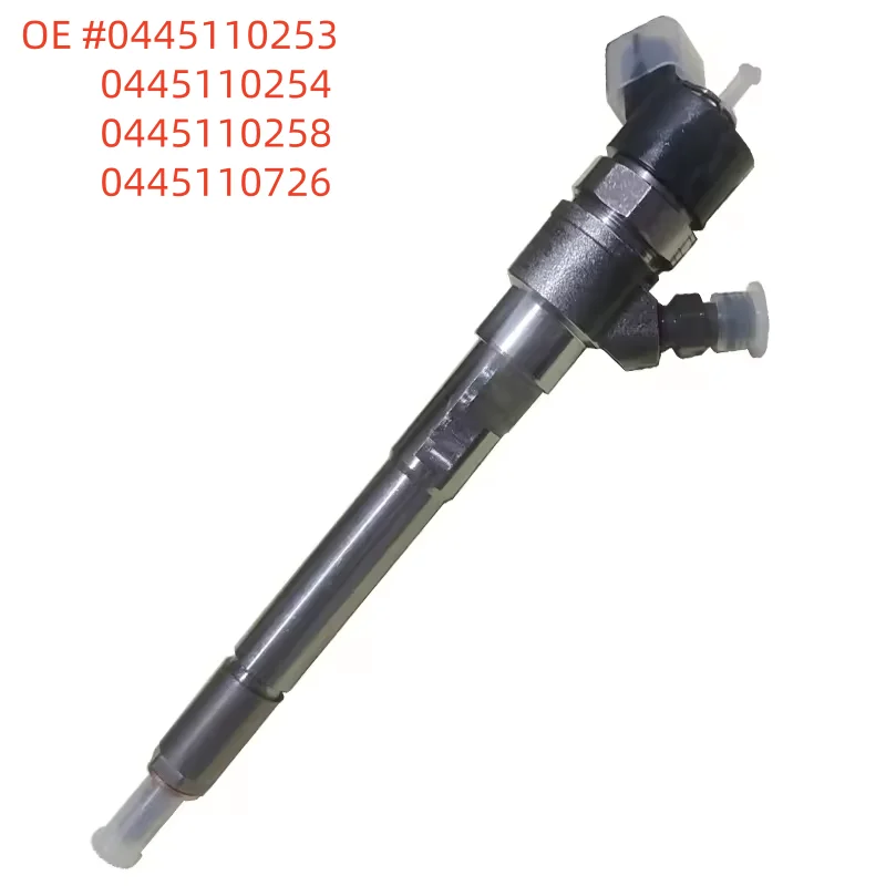 High quality New  0445110253 0445110254 0445110258 0445110726 Fuel Injector  For Hyundai Santa Fe KIA VGT EU4 2.2L Engine