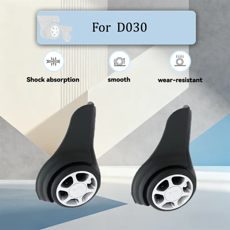 

For D030 Durable Luggage Wheels Replacement Kit Silent 360°Swivel Casters Wear-Resistant Fit Most Suitcases Repair Accessories