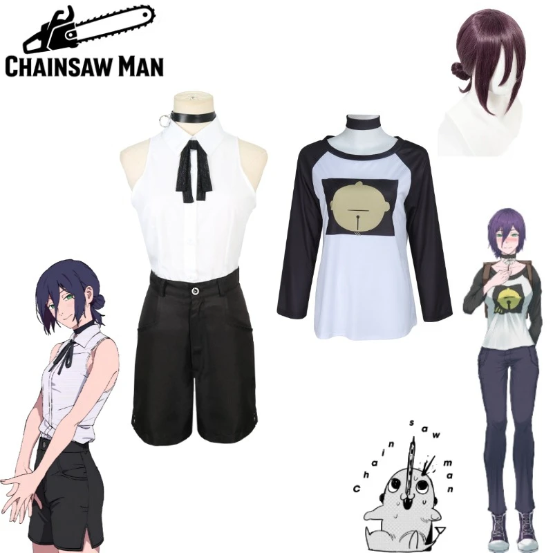 

Reze Cosplay Costume Chainsaw Man Anime Maid Uniform Dress Outfit Full Set for Halloween Carnival Stage Performance