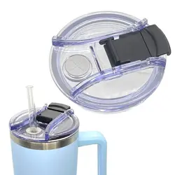 1Pcs 20/30/40oz Sealing Bottle Cover Splash Spill Proof Plain Plastic Replacement Lids for Tumbler Cup Handle Cup Lid