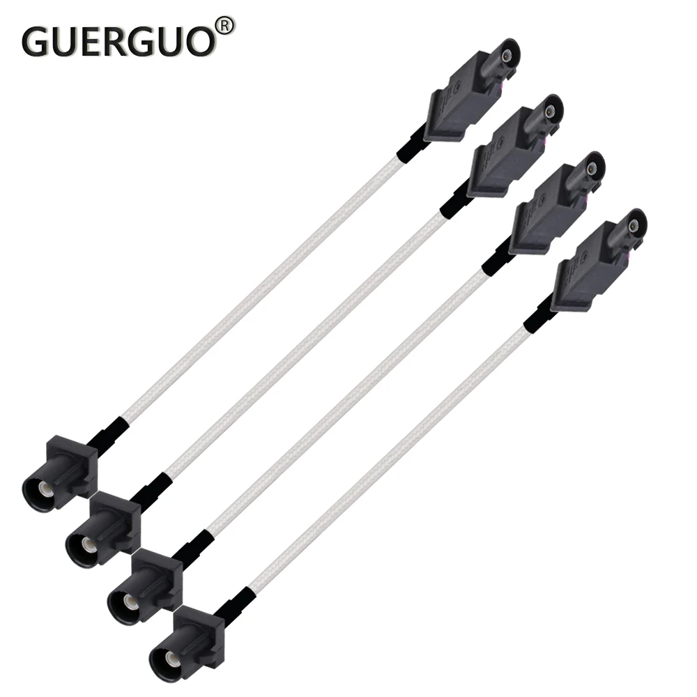Fakra a ral 5005 macho e fêmea cabo de extensão da antena gps rf coaxial rg316 cabo trança para navegação telemática gps do carro