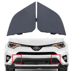 Pair Front Bumper Tow Hook Eye Cover Cap For Toyota RAV4 2016-2018 Left + Right