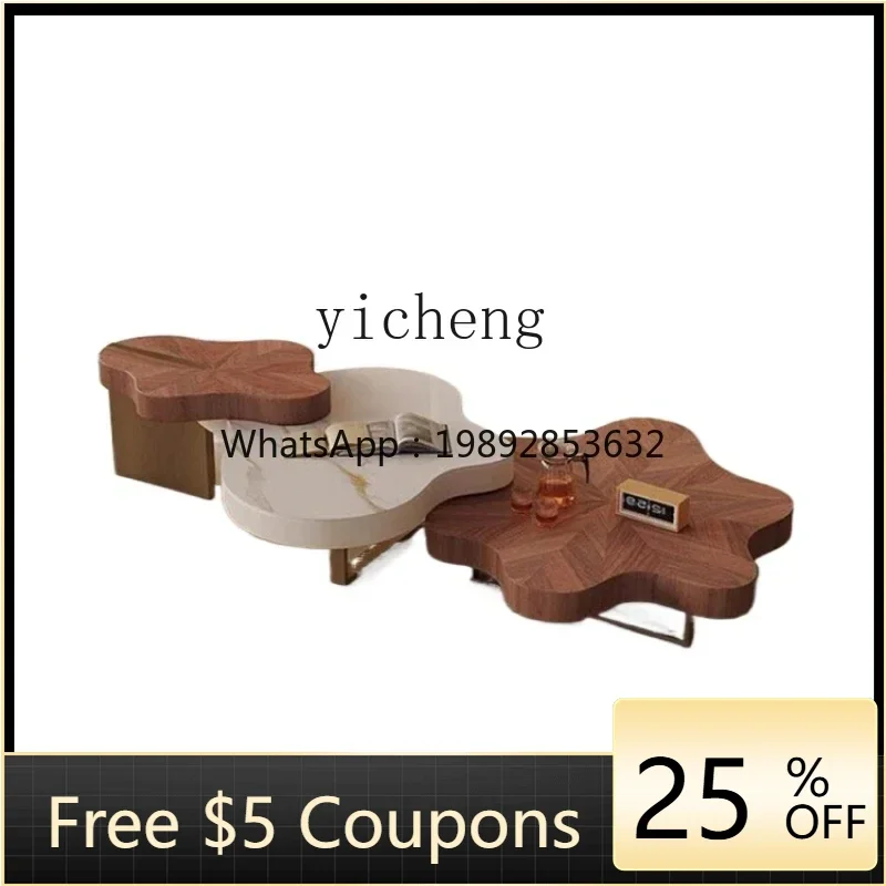 

TT French cloud coffee table combination home living room creative small apartment Internet celebrity special-shaped tea table