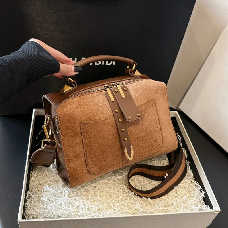 

Popular Classic High-End Leather Women's Shoulder Bag Luxury Brand Fashionable Elegant Exceptional Craft Commuter Vintage Bag​