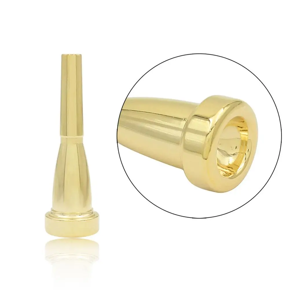 

Silver Plated French Horn Mouthpiece Professional Musical Instrument Durable Stylish Legato Overtones Flat Rim Brasswear