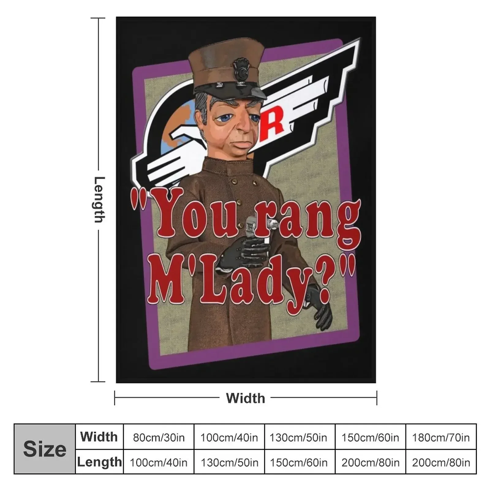 You rang M'Lady Throw Blanket couch cozy soft plush fuzzy picnic outdoor blanket