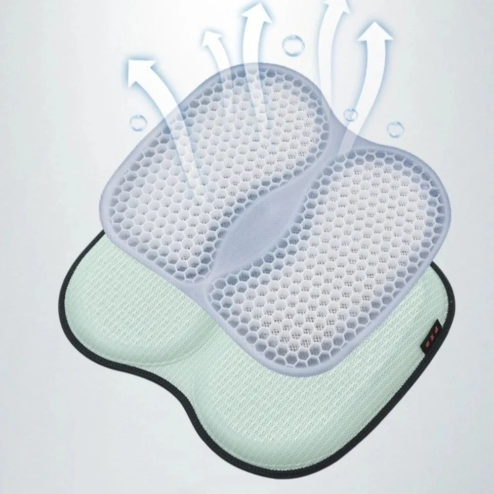 Four Seasons Cooling Gel Cushion Honeycomb Ergonomic Car Cooling Seat Pad Portable Waist Support Automobile Cushion Summer