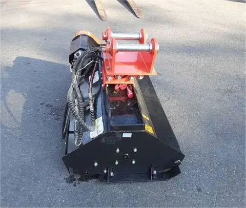 

ractor & Excavator Attachments, Hydraulic Flail Mower Head, Lawn Mowing Equipment