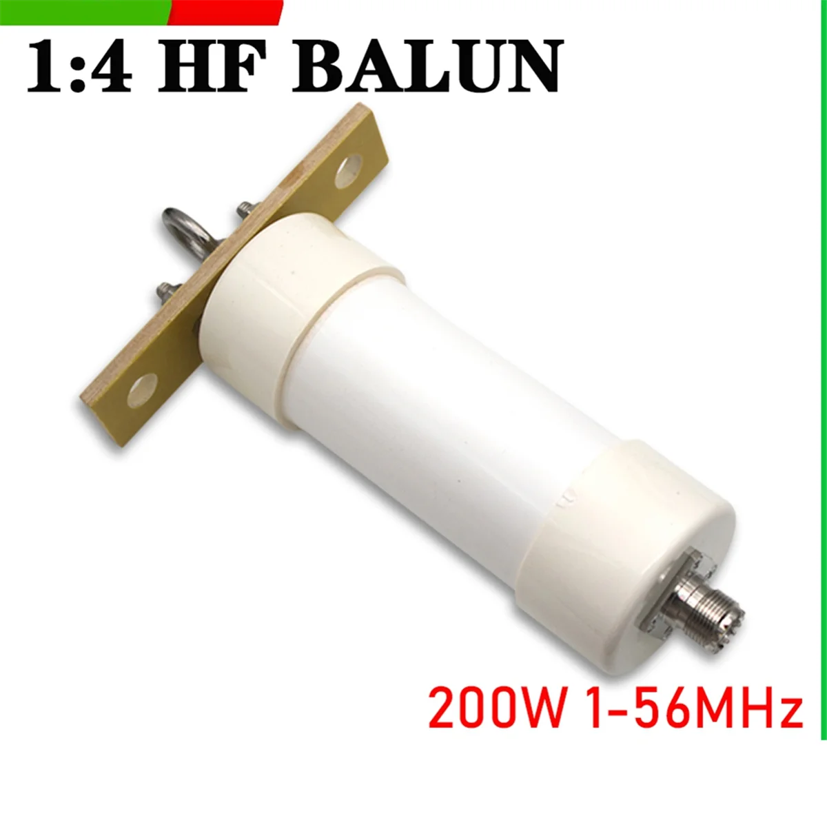 

AT42 1:4 Balun 200W 1-56MHz Ratio Balun for HAM Radio 4:1 Balun 50ohm to 20ohm HF Winton Short Wave Antenna Receiver