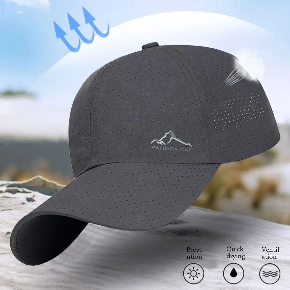 Men Women Summer Thin Quick Dry Baseball Cap Male Golf Breathable Sunscreen Sunhat For Fishing Sun Hat Unisex