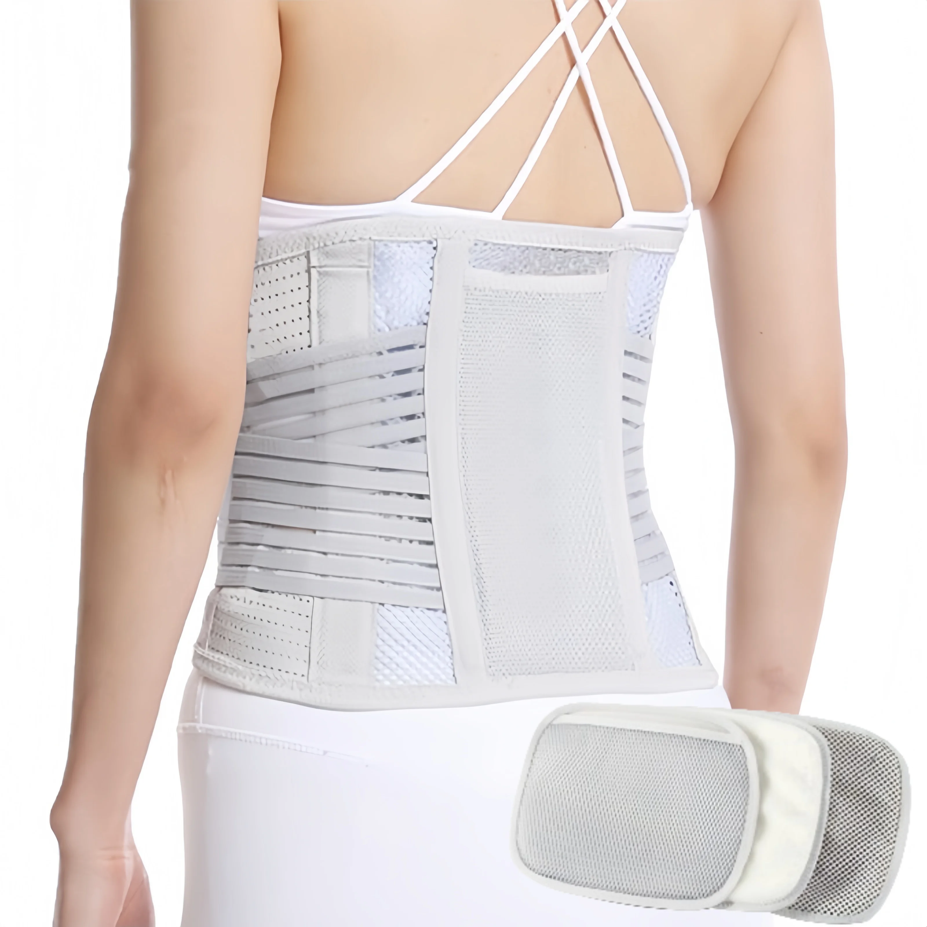 

Breathable Back Brace for Women Men Lower Back Pain Relief & Posture Corrector Support Belt to Relieve Pain and Improve Posture