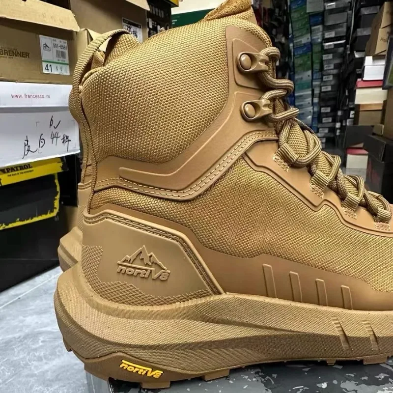 Classic Brand Comfortable High Top Trekking Sneakers Designer Zip Men Outdoor Hiking Shoe Top Quality Mountain Climbing Boots