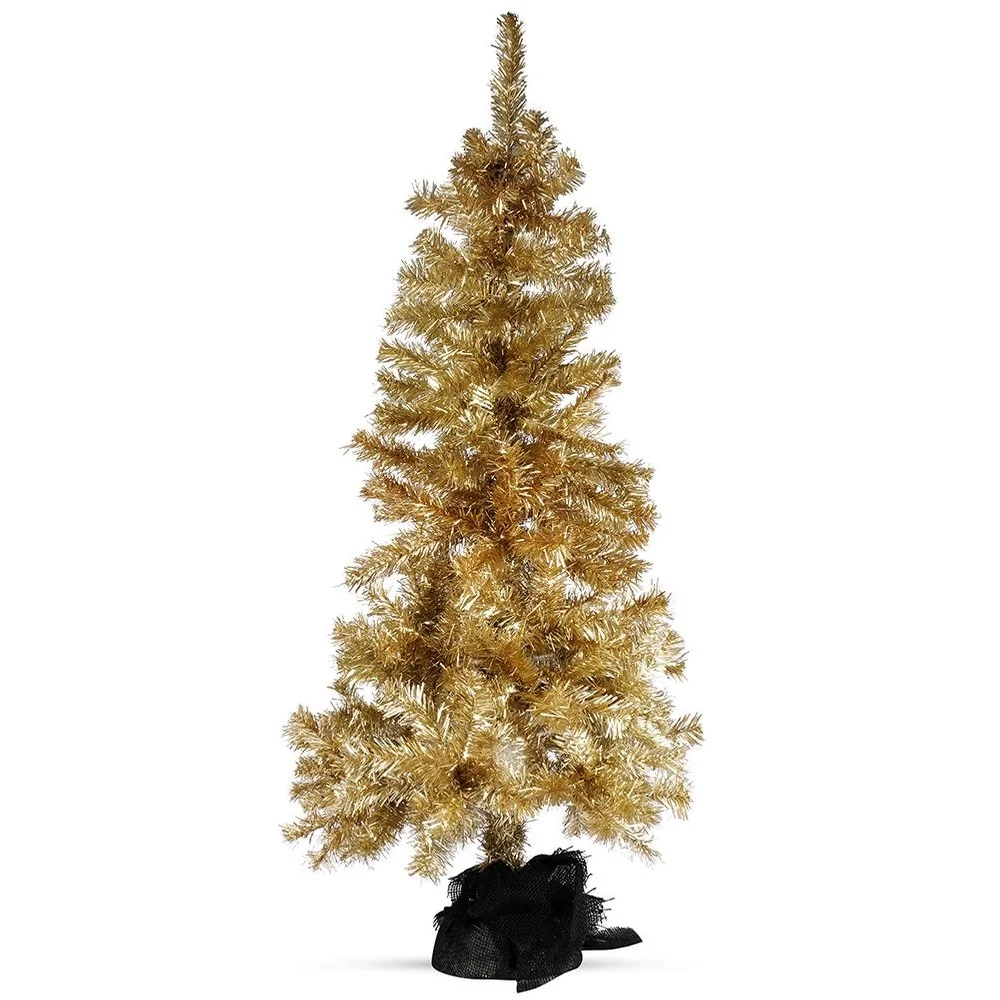 Kerstboom kunstgoud 120cm