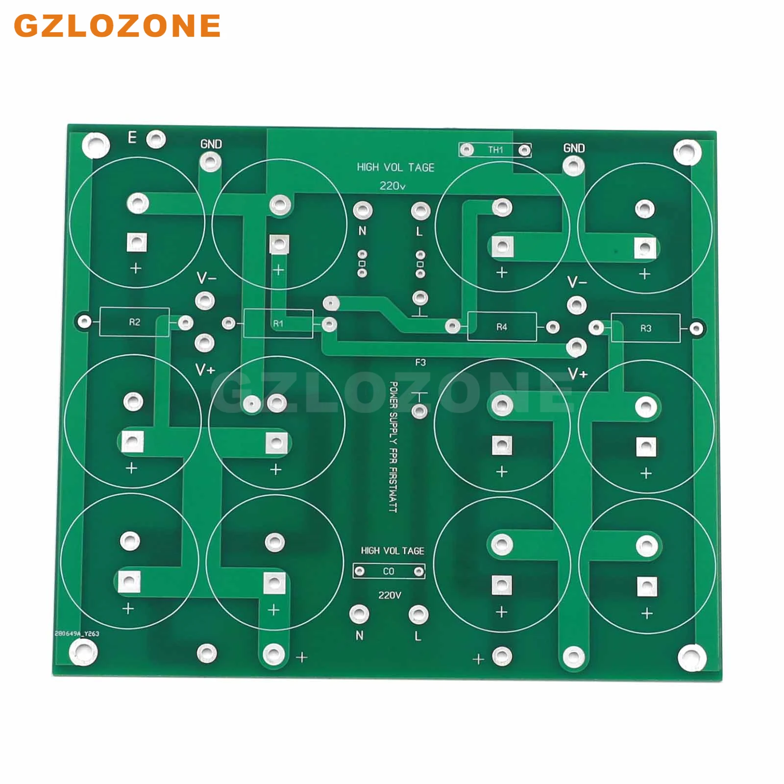 PASS CRC FirstWatt Rectified Filter Power Supply Bare PCB For F7/F8 with Surge And Temperature Control Switch