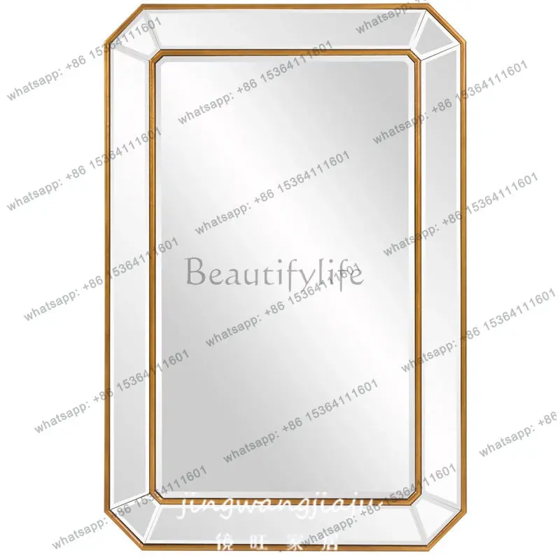 European bathroom mirror bathroom simple household modern decorative mirror