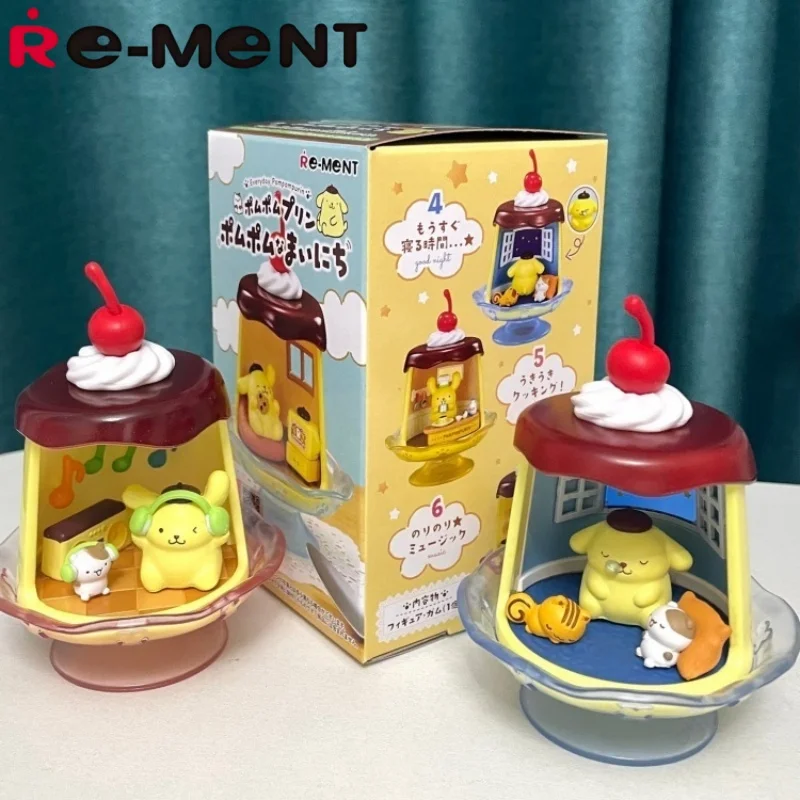 Rement Blind Box Miniature Scene Modeling Pudding Dog Daily Theme Desktop Ornaments Collectible Figures Toys & Hobbies