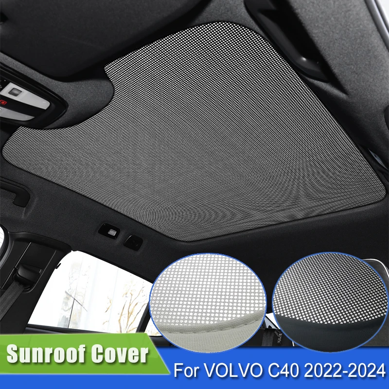 

Car Heat Insulation Sunroof Sunshade For Volvo C40 2022 2023 2024 Roof Glass Therma Cloth Prevents Exposure To Sunlight UV Rays