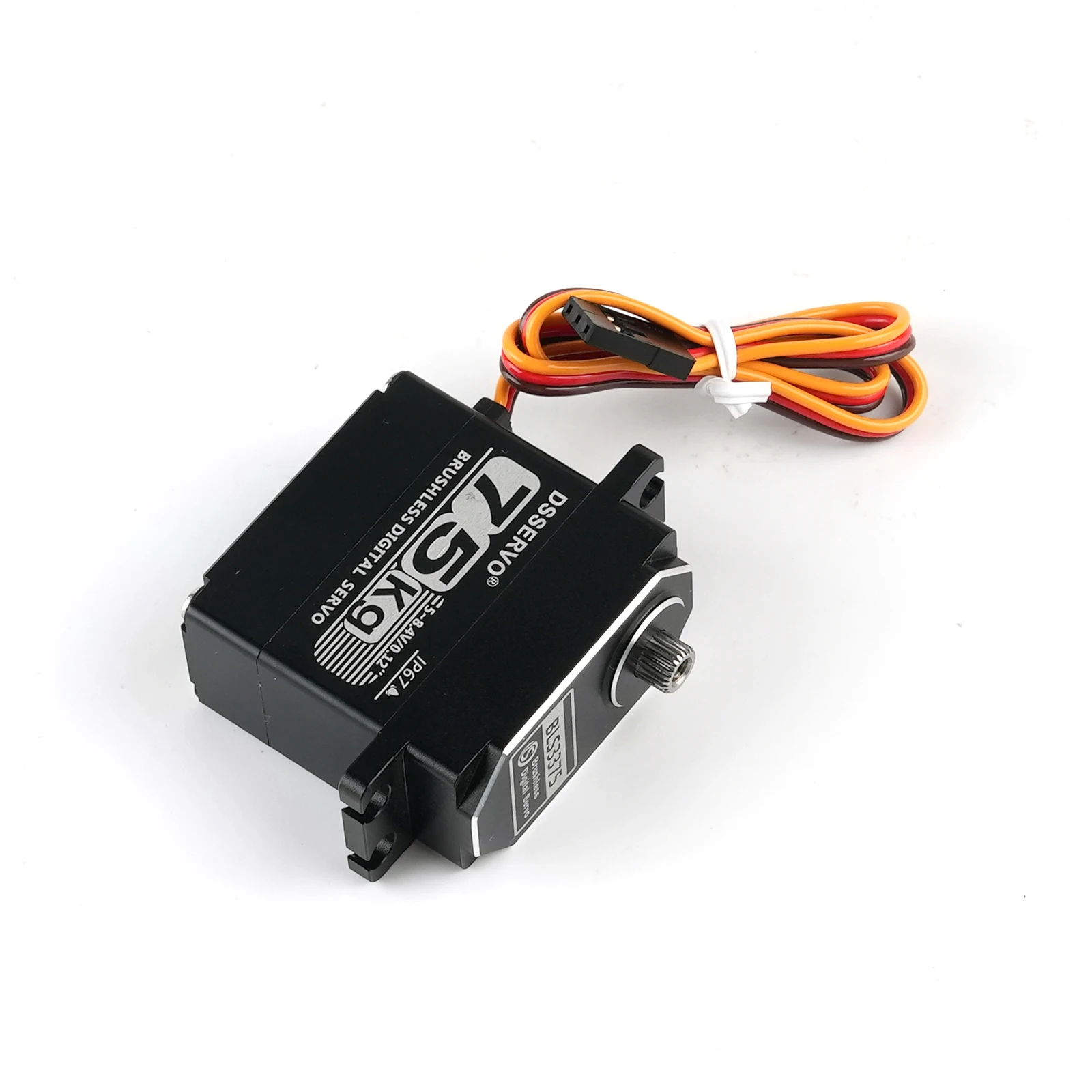 オールメタル 75Kg DS3375 デジタルサーボ ハイパワー 180/270/360度 ブラシレスモーター IP67 サーボ DIYパーツ RCロボットカーモデル用