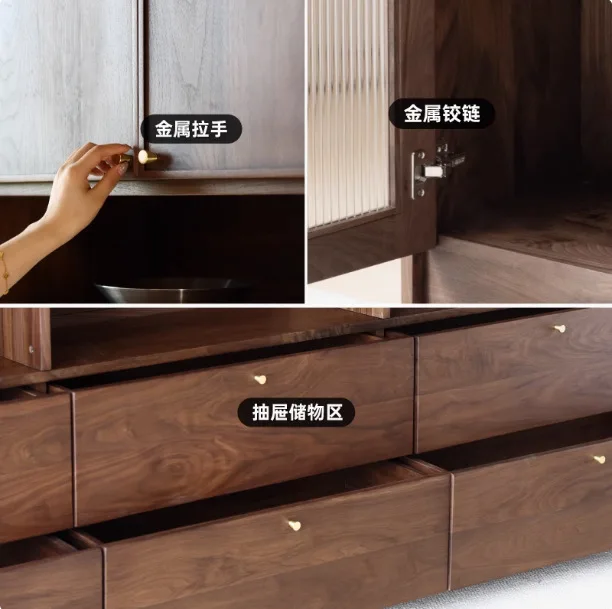 رف كتب متعدد الطبقات من الخشب الصلب قابل للتخصيص في أمريكا الشمالية وبسيط للدراسة وباب زجاجي متعدد الطبقات