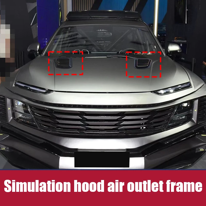 For Jetour Dashing 2022 2023 2024 ABS material engine hood simulation air outlet ventilation false exhaust outlet