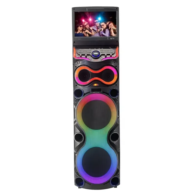 for 2023 New Portable Bluetooth Speaker Karaoke Machine with Wifi Projection HD 12 Inch Screen Speaker