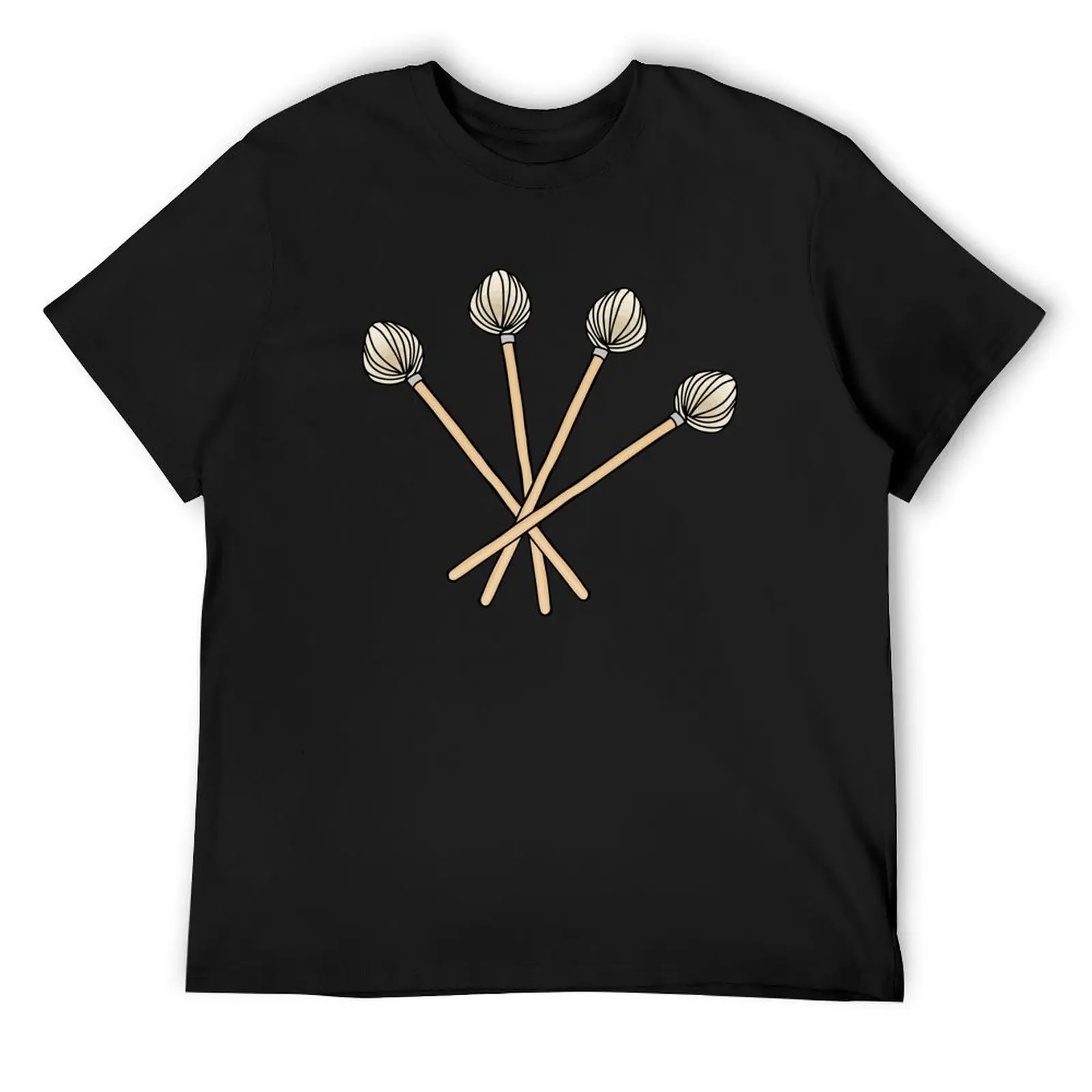 Four Mallet Play Technique Vibraphonist Playing Vibraphone Mallet Percussion T-Shirt designer shirts men t shirt