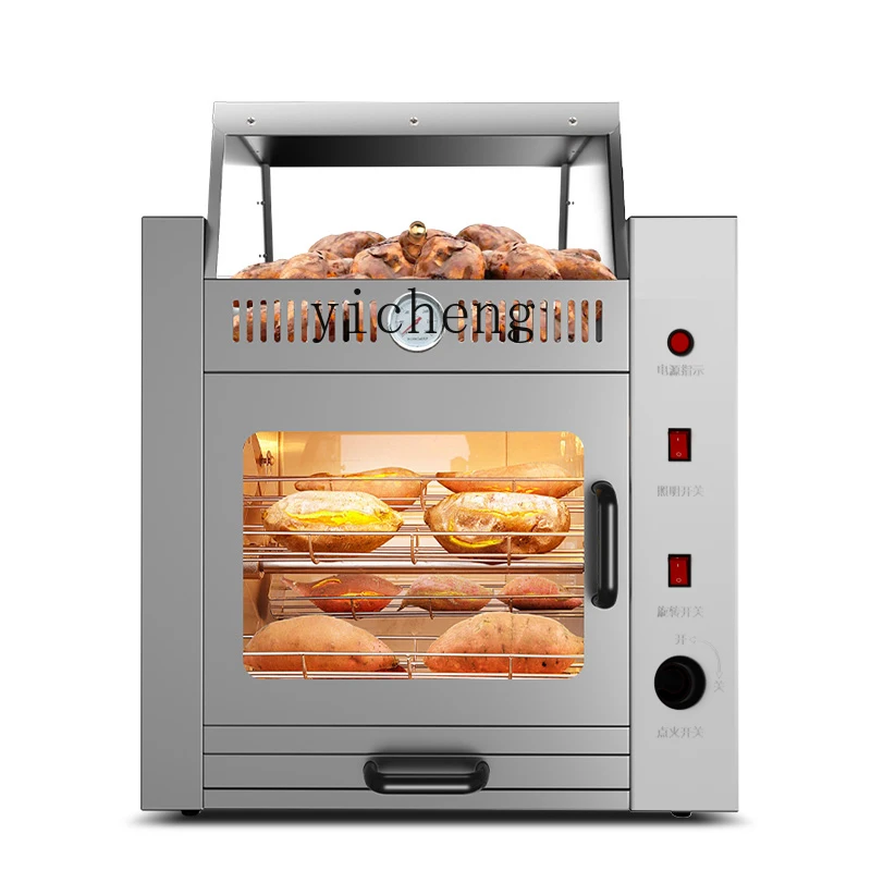 P29- gas roasted sweet potato machine new roasted sweet potato machine stove commercial automatic corn roast pear machine