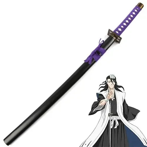 Bleach Anime Cosplay Sword Byakuya Kuchiki Senbonzakura Cosplay Wooden Sword Decorative Supply