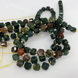 Natural Agate 8-9mm Cube Beads Faceted Loose Beads For Diy Bracelet Necklace Jewelry Making