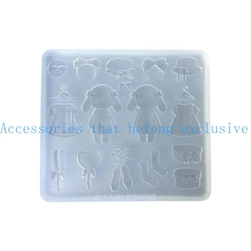 

652F Beautiful Handmade Item Crafting Mold Flexible Alternative Resin Mold Practical Mold for Art and Craft Projects