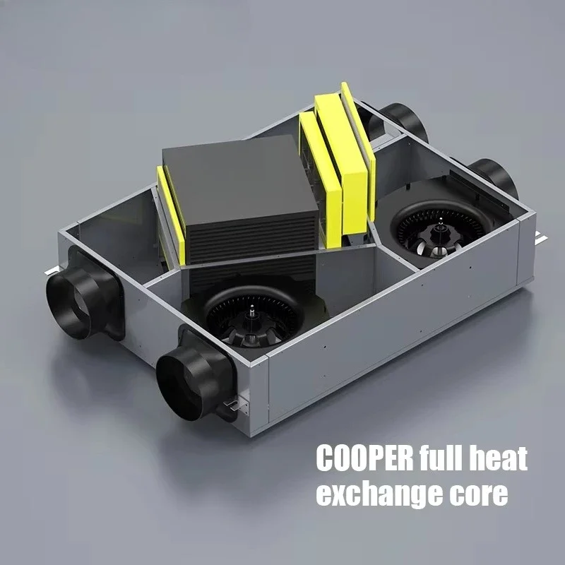 

Intelligent 350m3/h Air Flow Fresh Air Heat Exchange R Ventilators Machine Energy Recovery Hotel Ventilation