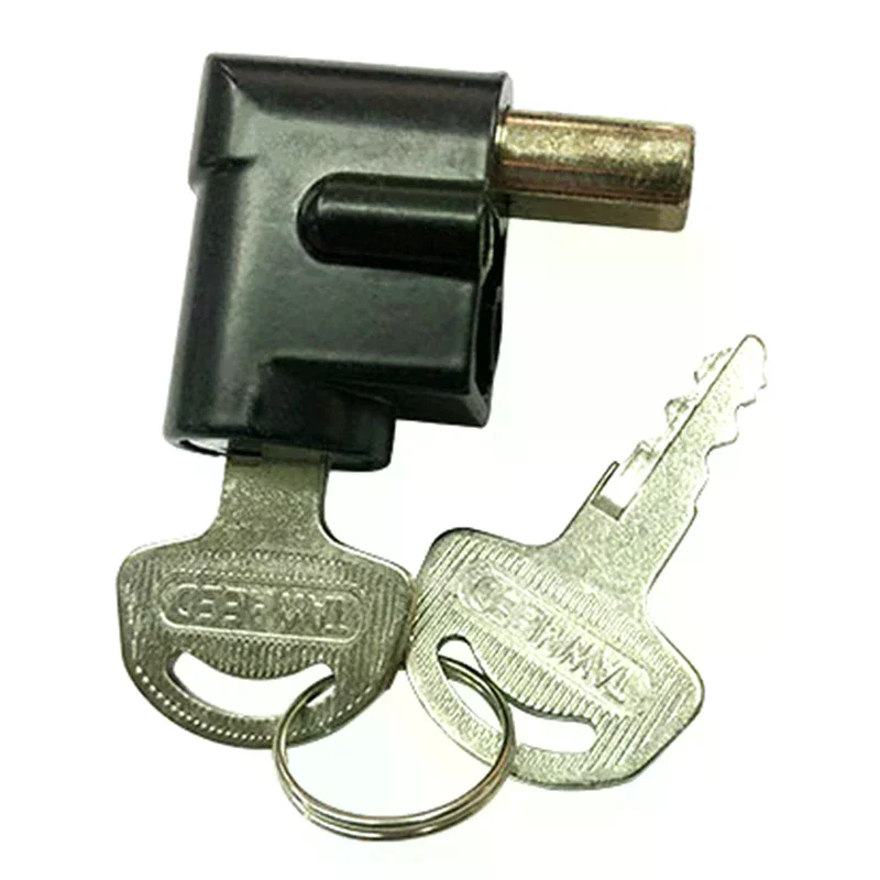 Stainless Steel Motorcycle Steering Lock With Two Keys 2 Position Switch For GN125 GS125