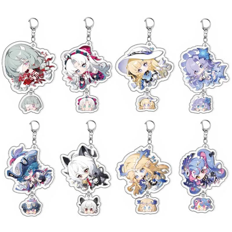 Chaveiros de Personagens de Anime Wuthering Waves Brant Phrolova Cartethyia Carlotta Montelli, Presentes para Amigos