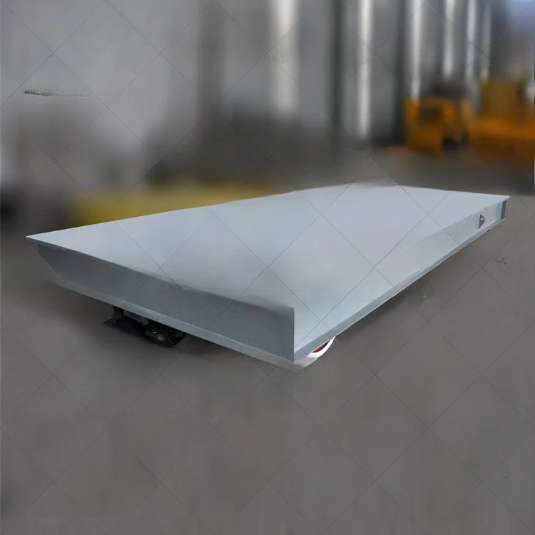 40 طنًا من سيارة مسطحة مزودة بكابل إمداد الطاقة، سيارة كهربائية بأربع عجلات، سيارة دوران قالب ورشة العمل