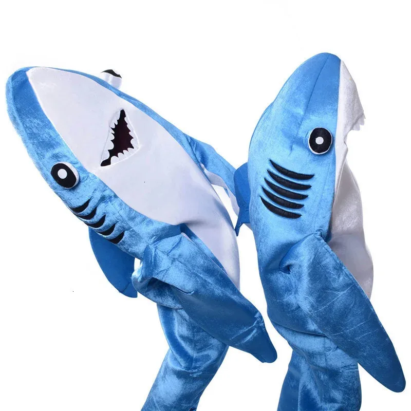 

25COSKids Jumpsuit Cosplay Costume Shark Stage Clothing Fancy Dress Halloween Christmas Props Onesies for Adults Jumpsuit