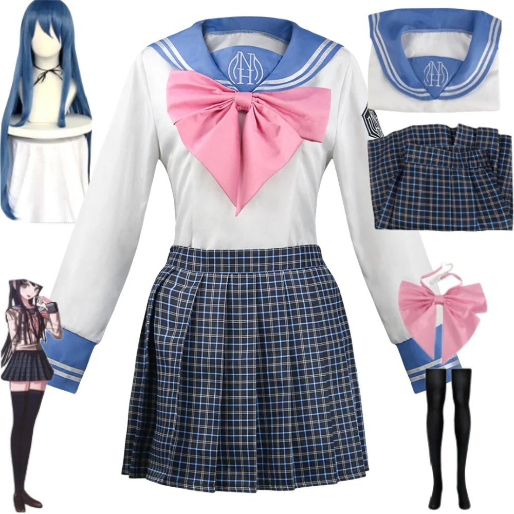 Maizono Sayaka Cosplay Costumes Danganronpa Anime Sailor Suit The Singer of The National Idol Group Cute and Beautiful