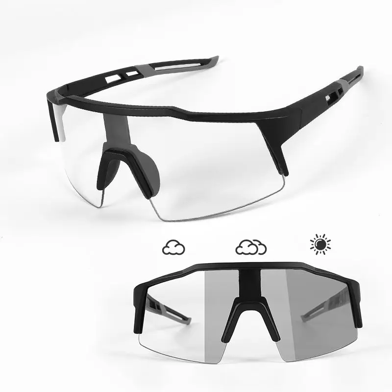 Photochromic Cycling Glasses Men Women Mountain Bike Road Sunglasses New Bicycle Riding Eyewear Outdoor Sports Hiking Goggles