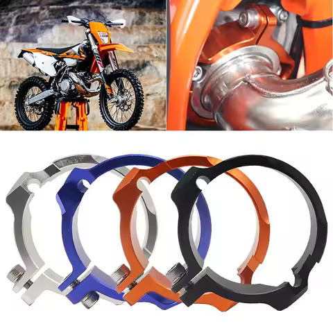 Exhaust Flange Guard for Husqvarna TE TC TX 250 300 2017-2021 Exhaust Outlet Pipe Clamp Adaptation For KTM XC XCW TPI SXD DAYS