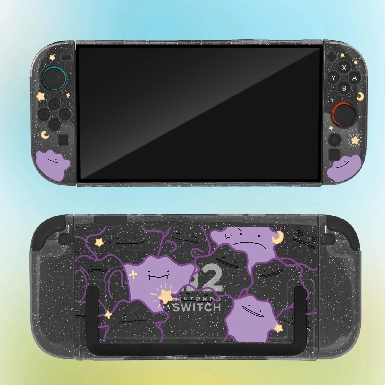 Cute Pokemon Ditto Switch 2 Protective Case Anime Game  Ns2 Hard Shell Accessories Boys Gift view 4