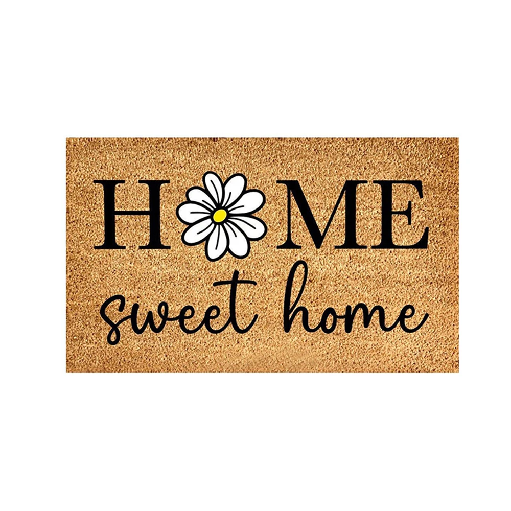 

Custom Doormat Coir Minimalist HOME Personalized Welcome Mat Non Slip Outdoor Front Door Simple Home Decor Housewarming Gift