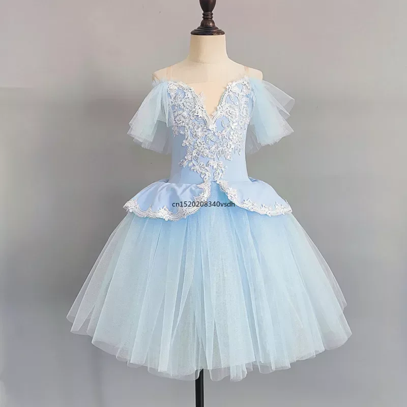 Jupe longue professionnelle pour filles, tutu de ballet pour adultes, fzCosumes, robe de danse princesse, vêtements de performance pour enfants