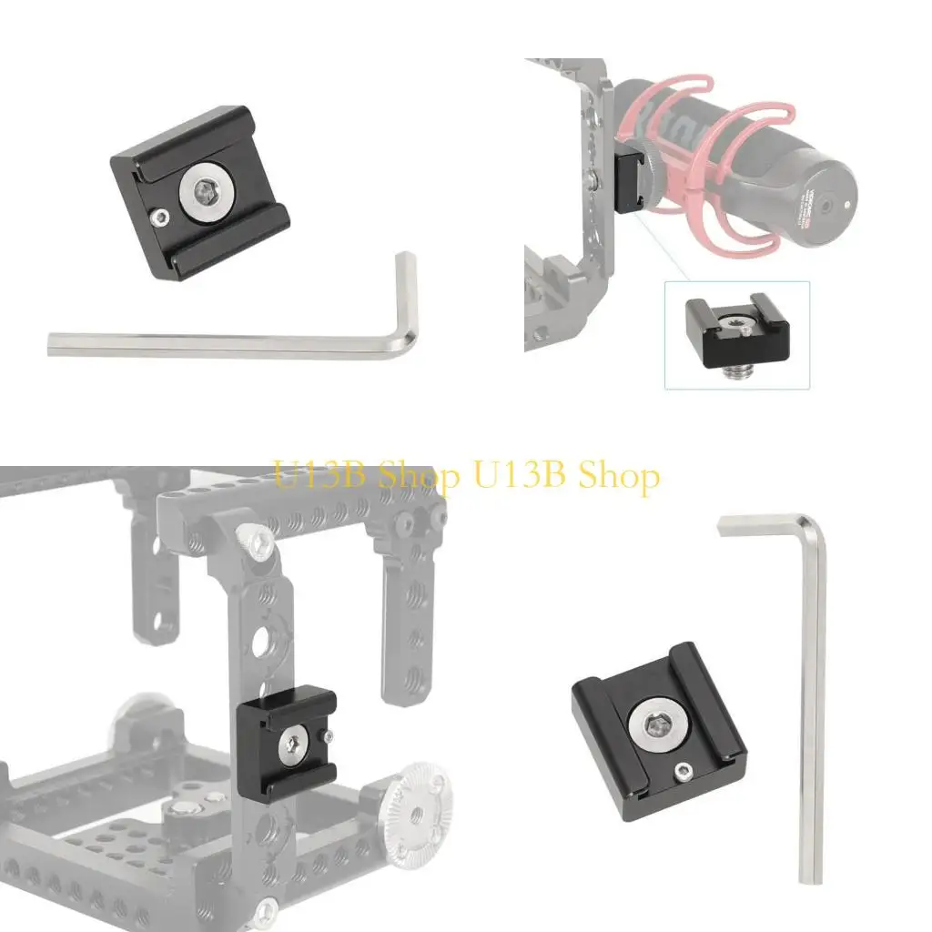 adaptateur-chaussure-froide-en-alliage-d'aluminium-u13b-3-8-pouces-16-pour-equipement-photographie-tournage