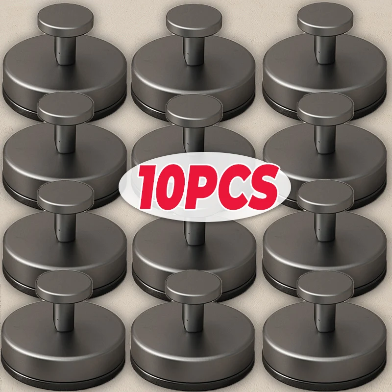 

1/10pcs Suction Cup Hooks Punch-free Waterproof Wall Hooks Reusable Kitchen Bathroom Coat Towel Hanger Hook Home Storage Tools